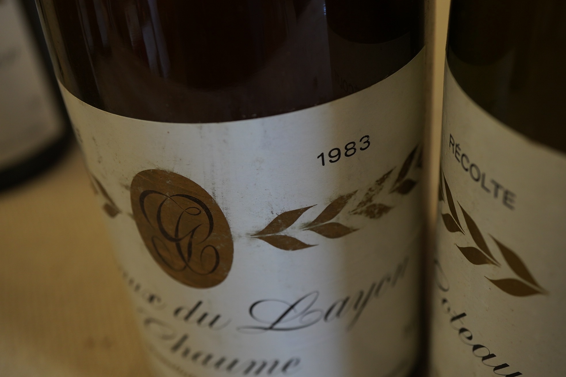 Eleven bottles of 1983 Chateau Du Layon Chaume, one 1985 bottle and one 1993 Chatueau de Bellevue Coteaux du Layon